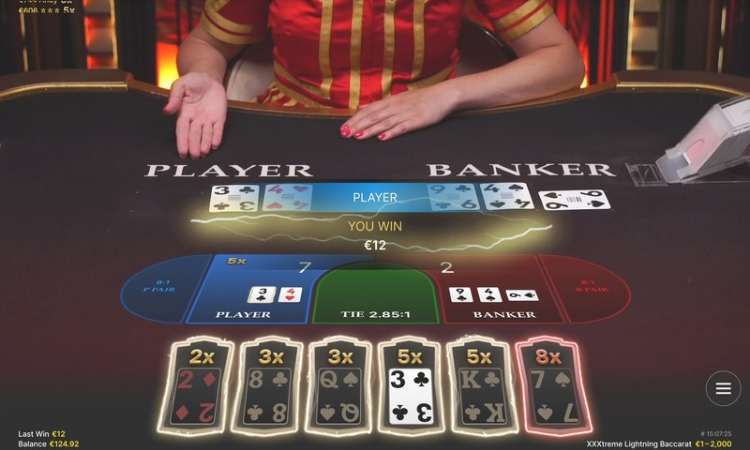 XXXtreme Lightning Baccarat van Evolution