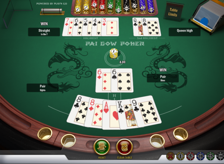 Pai Gow Poker 2 Pairs Splitsen