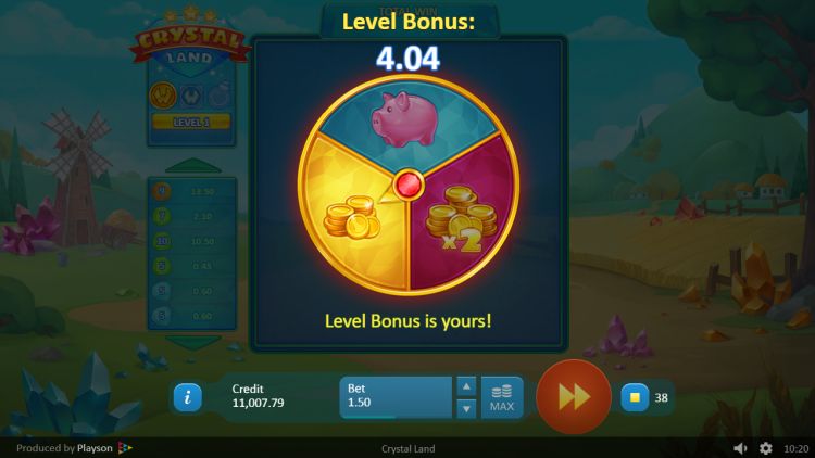 Crystal Land playson slot Bonus Features