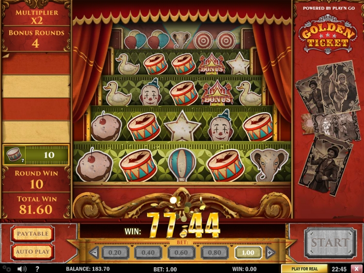 Golden Ticket slot bonus
