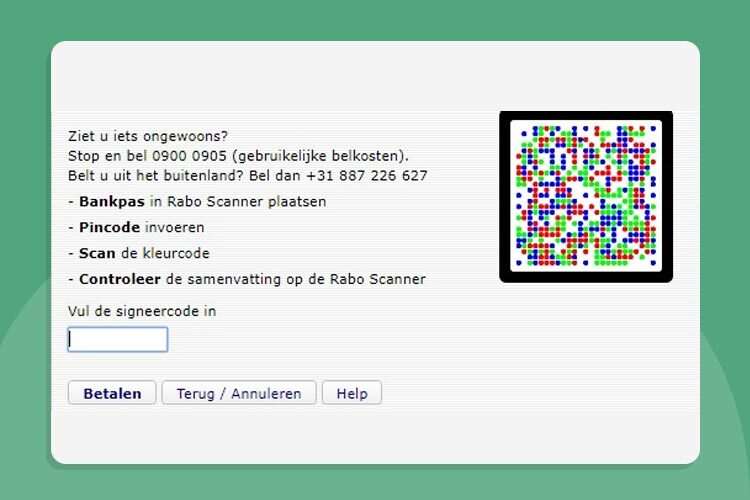 iDEAL Casino Betaling - Signeren