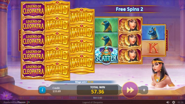 Legend of Cleopatra slot Double Wild Reel