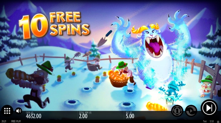 Yeti Thunderkick slot Free Spins