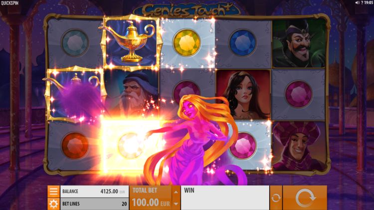 Genies Touch slot bonus feature