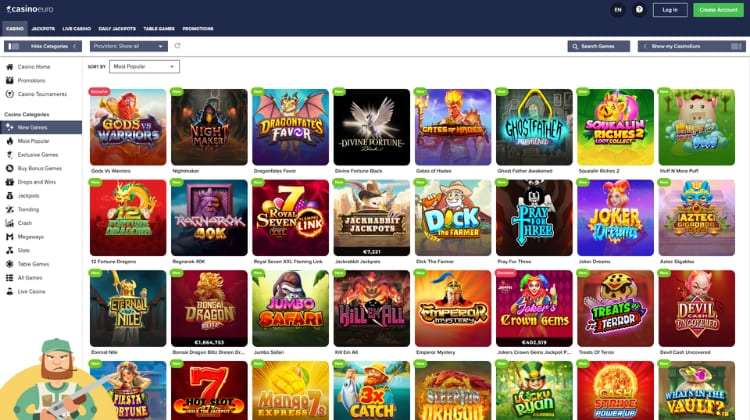 CasinoEuro Casino Spelaanbod