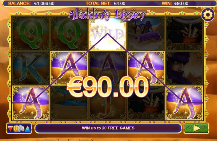 Aladdin's Legacy slot win
