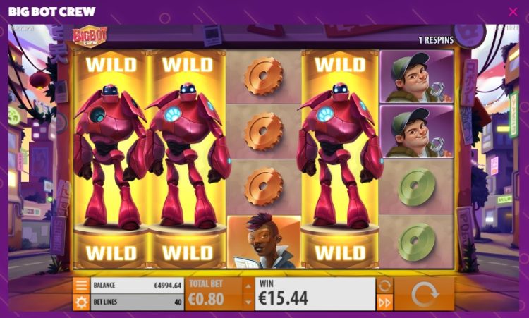 Big Bot Crew slot Respin bonus