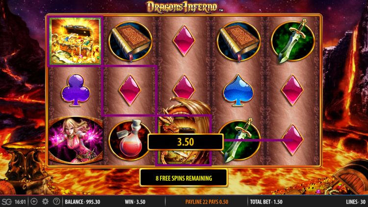 Dragons Inferno slot Free Spins