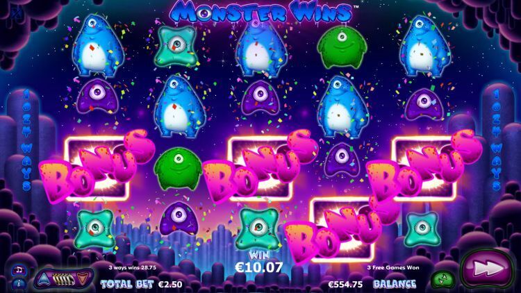 Monster Wins slot Free Spins