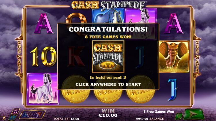 Cash Stampede slot Free Spins