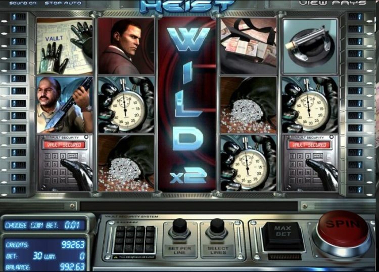 Heist slot Wild Reel bonus