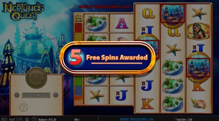 Neptunes Quest online slot Free Spins