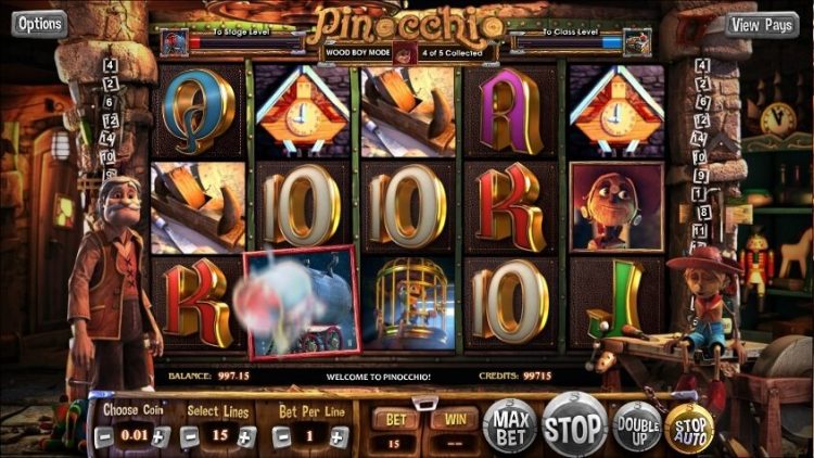 Pinocchio gokkast review
