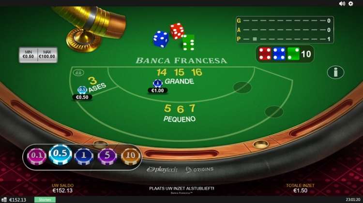Playtech Banca Francesa Gameplay