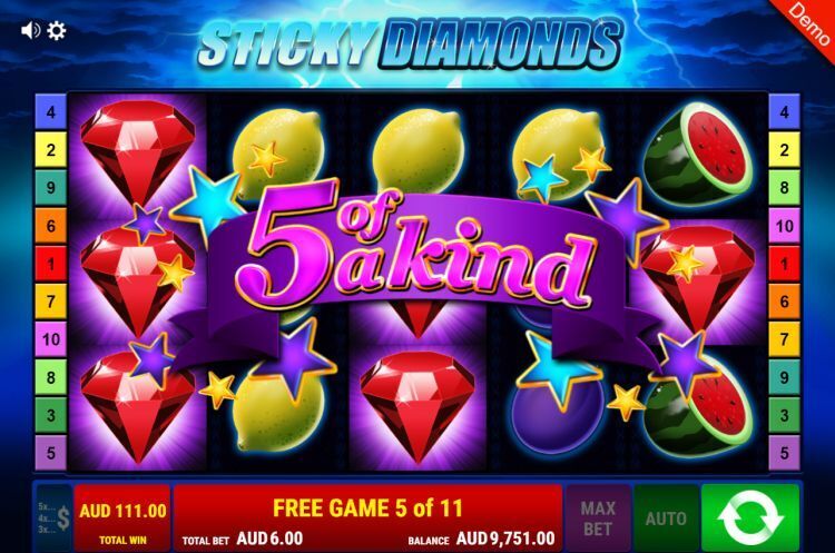 Sticky Diamonds slot Free Spins