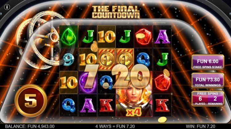 The Final Countdown slot win