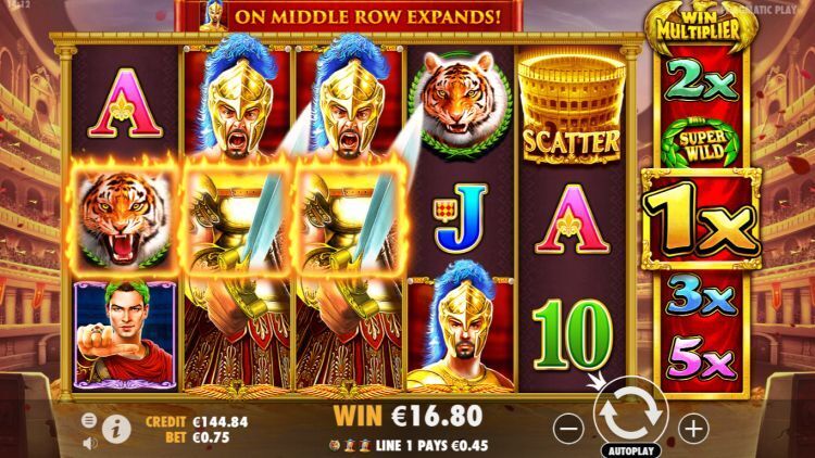 Wild Gladiators online slot win
