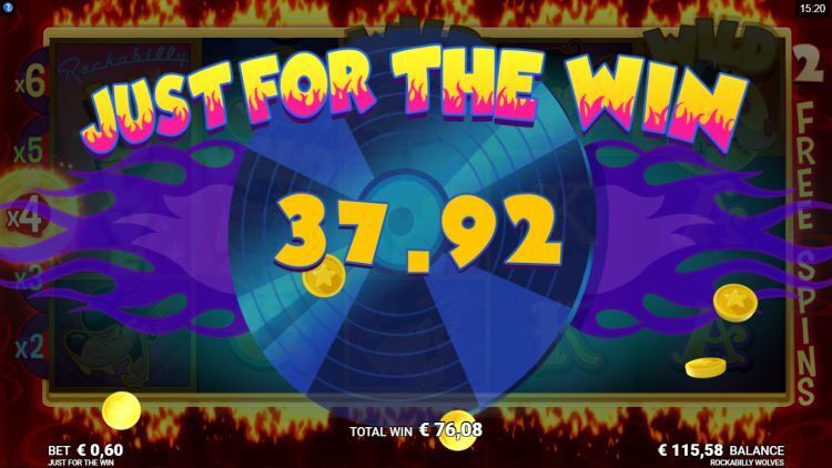 Rockabilly Wolves gokkast Just For The Win