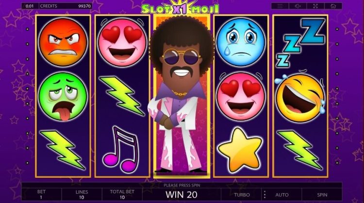 Slotomoji online slot win