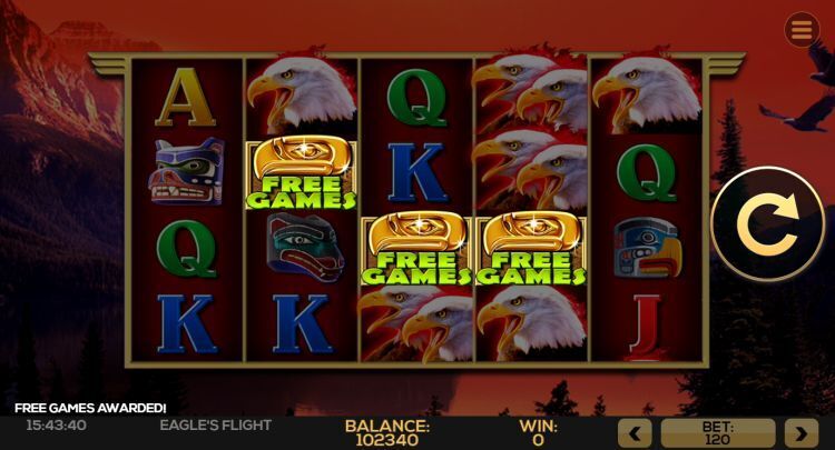 Eagles Flight slot bonus win