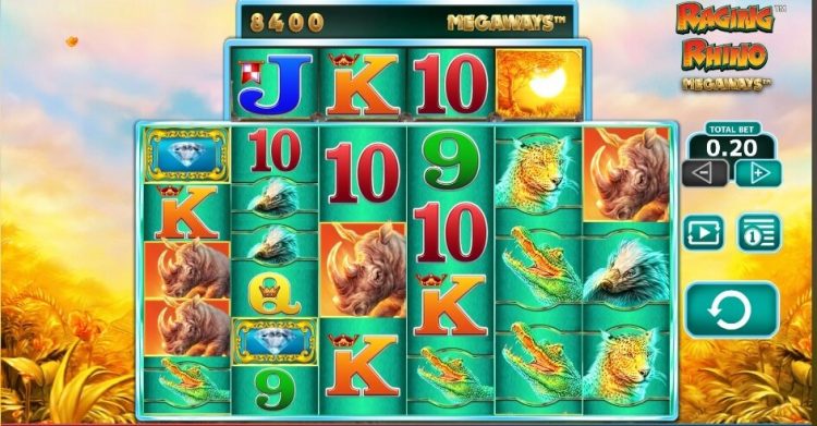 WMS Raging Rhino Megaways slot