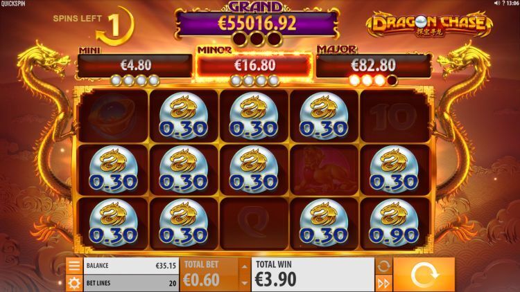 Dragon Chase gokkast jackpot win