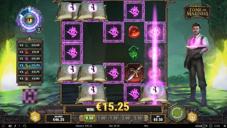 Tome of Madness gokkast bonus win