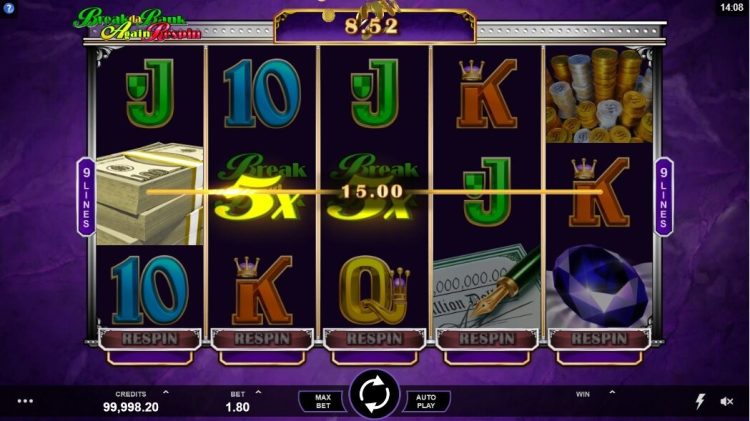 Break da Bank Again Respin gokkast review