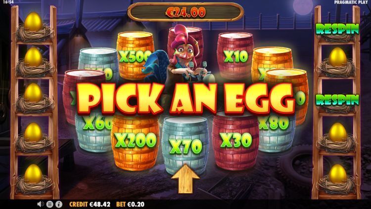 The Great Chicken Escape online slot bonus