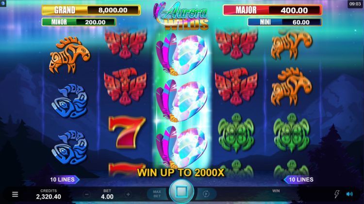 Aurora Wilds slot Respin feature