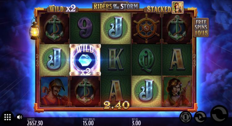 Riders of the Storm gokkast bonus gameplay