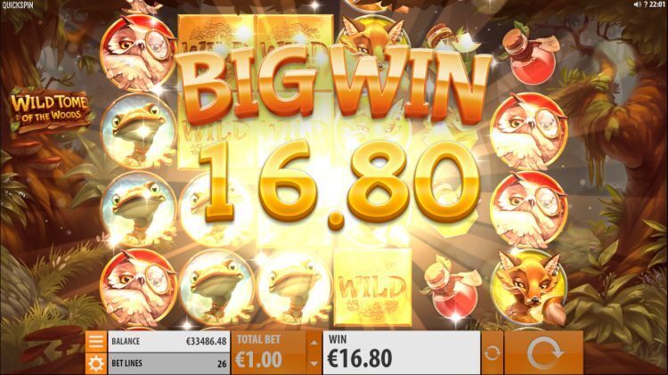 Wild Tome of the Woods gokkast big win