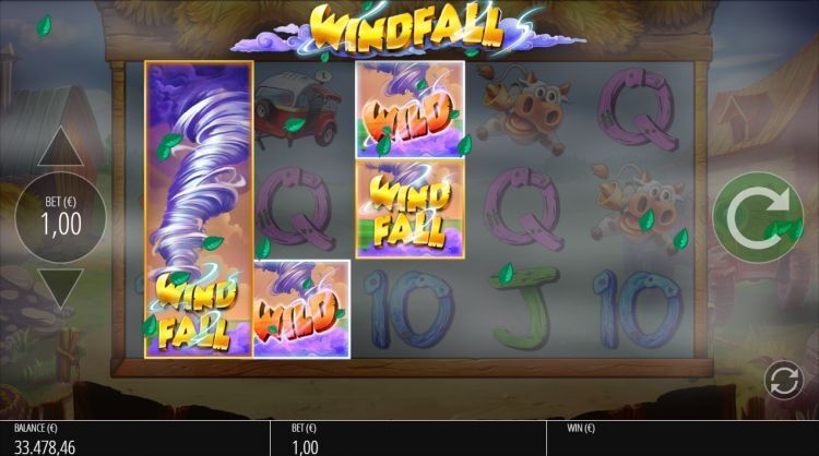 Windfall slot Wild feature