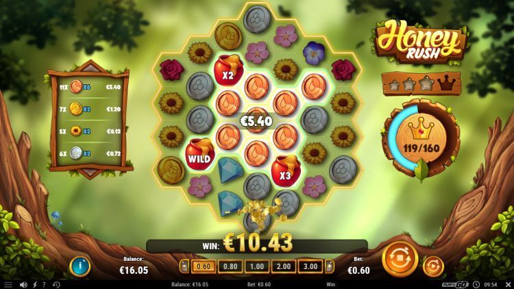 Honey Rush online slot bonus