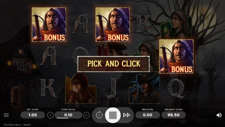 The Wolfs Bane Pick and Click bonus