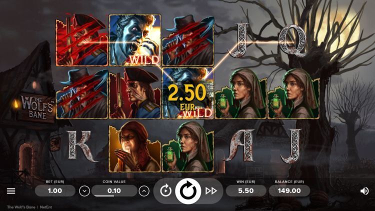 The Wolfs Bane slot NetEnt review