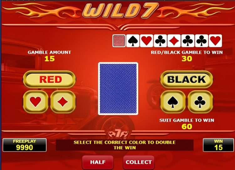 Wild 7 slot gamble feature