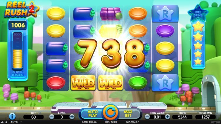 Reel Rush 2 slot Free Spins win