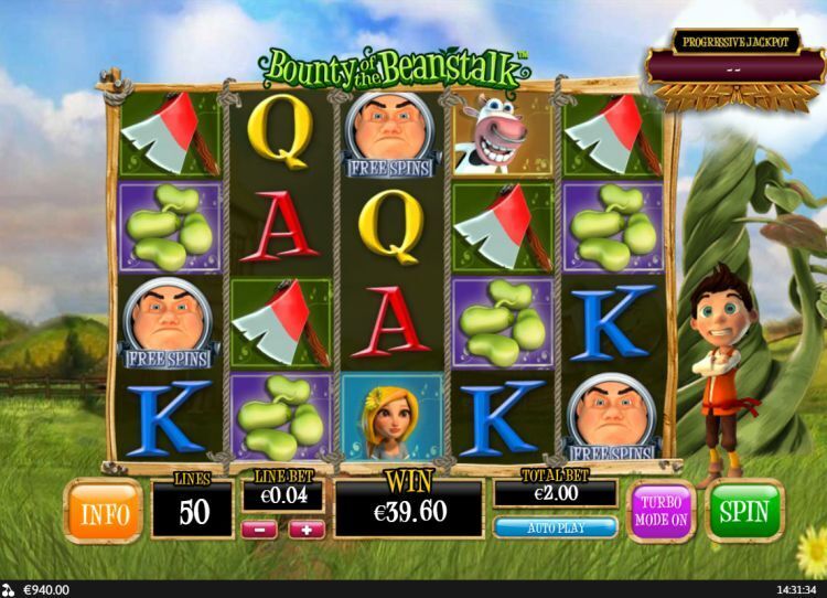Bounty of the Beanstalk online gokkast bonus trigger