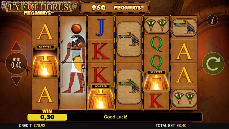 Eye of Horus Megaways gokkast bonus trigger