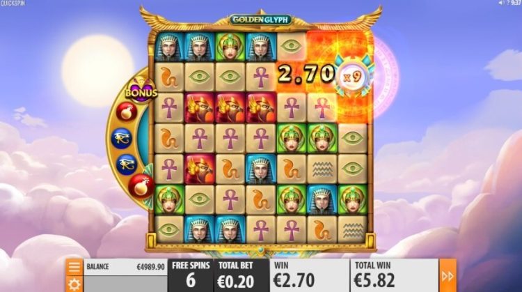 Golden Glyph Free Spins bonus