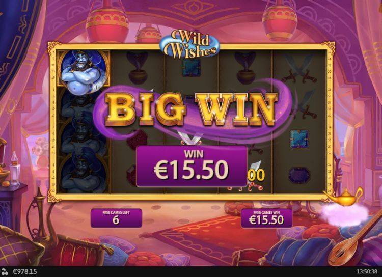 Wild Wishes gokkast Free Spins big win