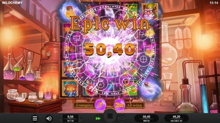 Wildchemy slot epic win