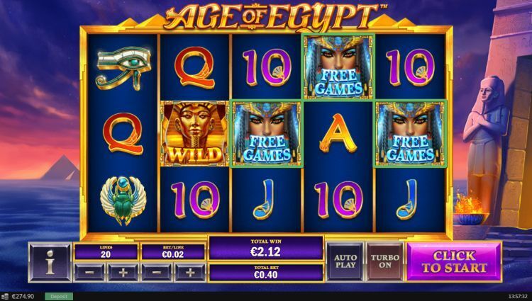 Age of Egypt online gokkast bonus win