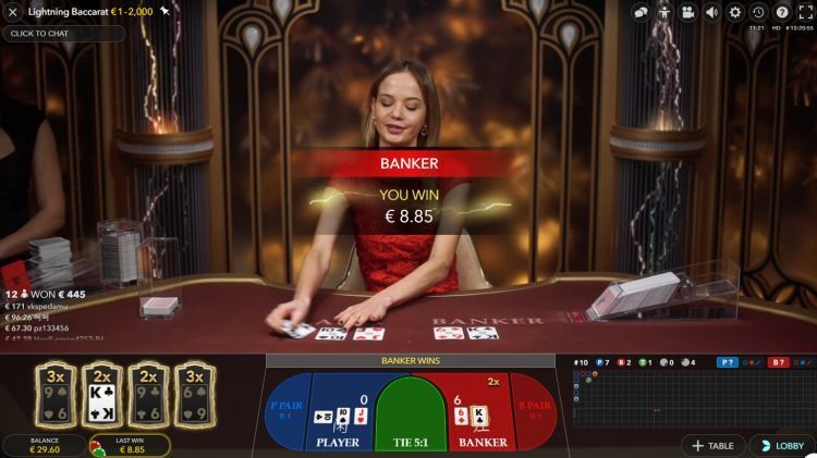 Beste Lightning Baccarat Strategie