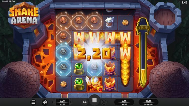Snake Arena Relax Gaming gokkast gameplay