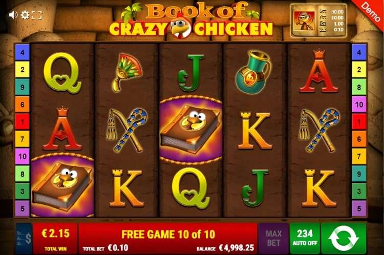 Book of Crazy Chicken online slot gameplay