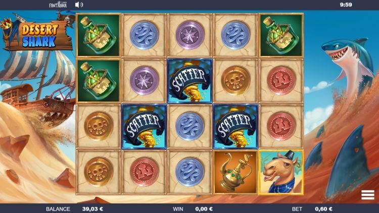 Desert Shark slot bonus trigger