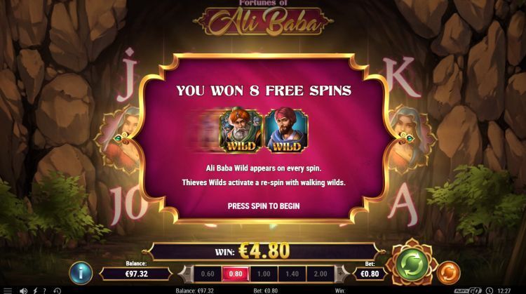 Fortunes of Ali Baba gokkast bonus win