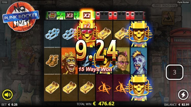 Punk Rocker slot Free Spins